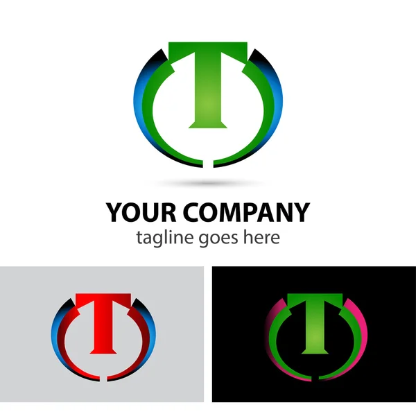 T logo — Stock Vector