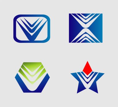 Soyut logo simge öğesi
