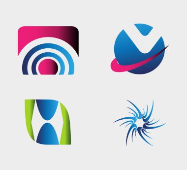 Sıradışı logo grafik tasarım düzenlenebilir için Your Tasarım kümesi