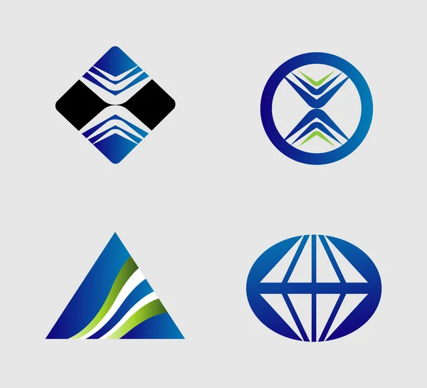 Abctract Vektor Logo Set — Stockvektor