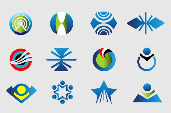Abstract company logo collection — Stock Vector