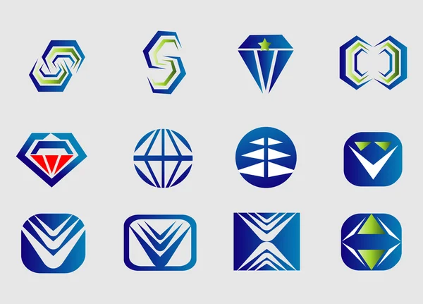 抽象的なロゴの設計 — ストックベクタ