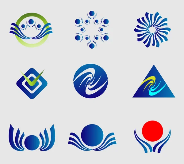 Formas abstratas do logotipo —  Vetores de Stock