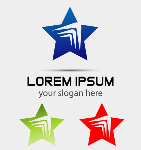 Streszczenie Star logo szablon elementu — Wektor stockowy