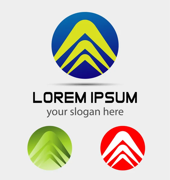 Modern social community logo icon template — Stock Vector