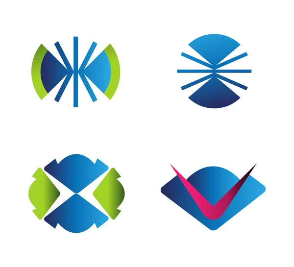 Uppsättning av logotyp — Stock vektor