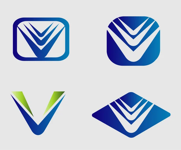 Set logo V — Vettoriale Stock