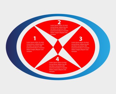 Daire Infographic şablonu