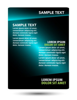 Profesyonel iş flyer şablonu, broşür, kapak tasarımı