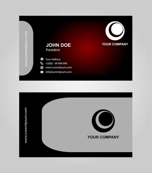 Vector abstract creative business cards (set template) — Stock Vector