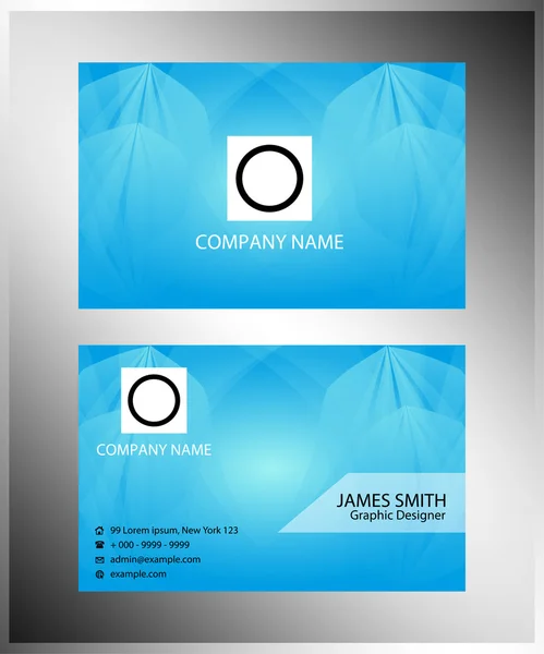 Vector business card design template — Stock Vector