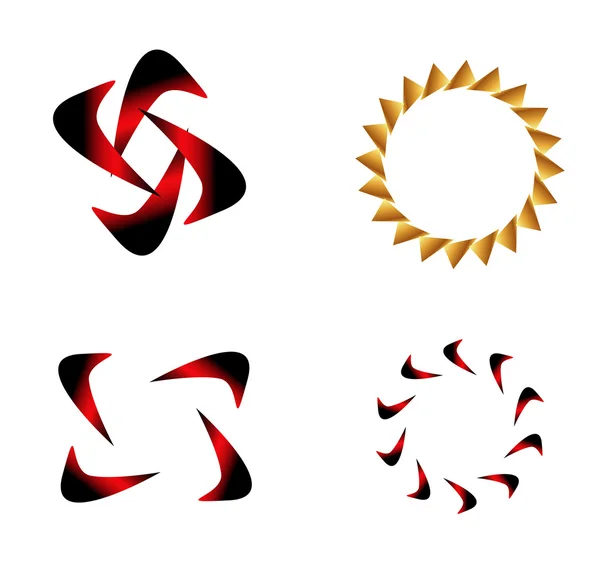 Conjunto de plantillas de logotipo abstracto — Vector de stock