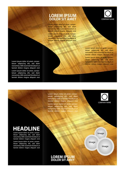 Brochure folder leaflet abstract element — Stock Vector