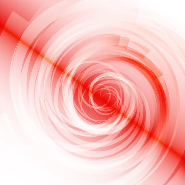 白色背景上的红色螺旋 — 图库照片