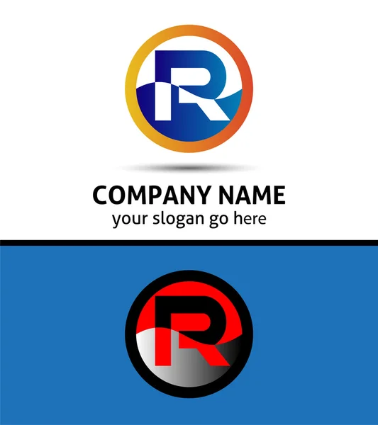 Logotipo letra R — Vetor de Stock