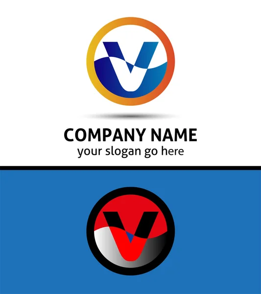 Litera V Logo — Wektor stockowy