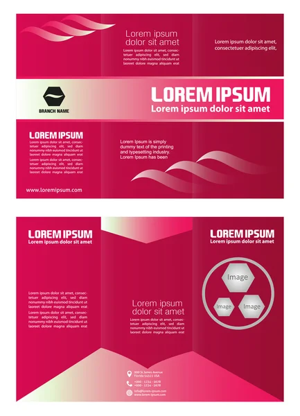 üç katlı kurumsal iş deposu kadar sahte ve broşür tasarımı