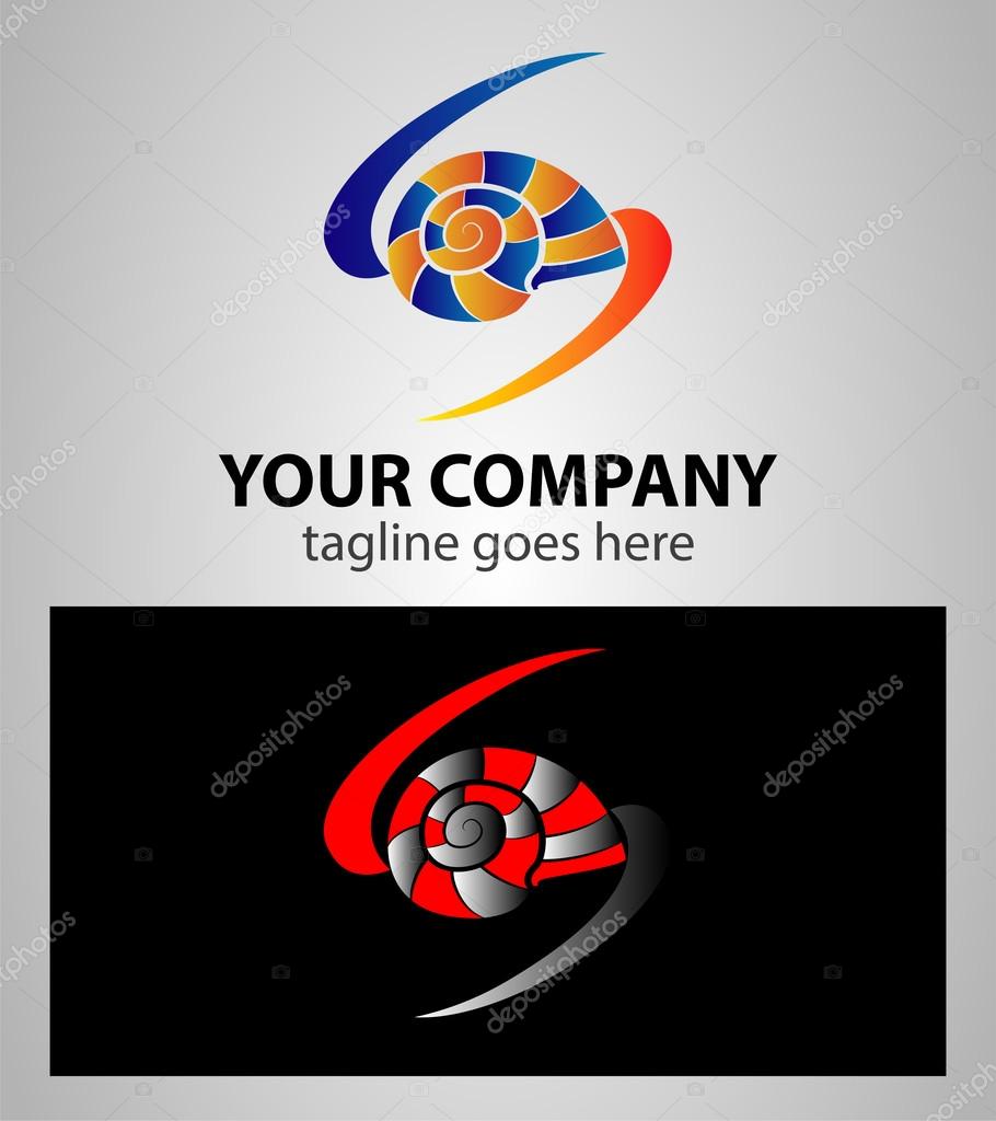 Snail logo template
