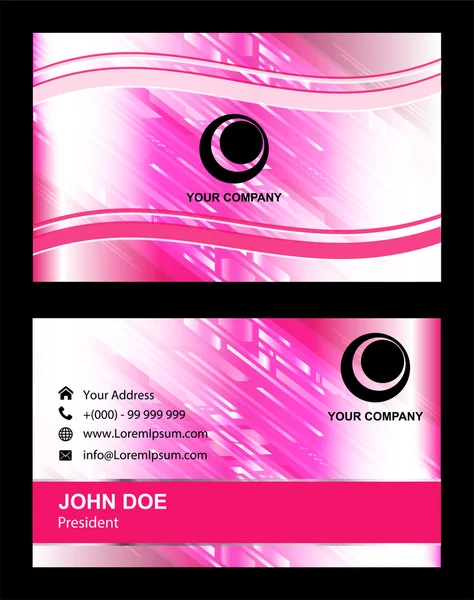 Krása Business card design — Stockový vektor