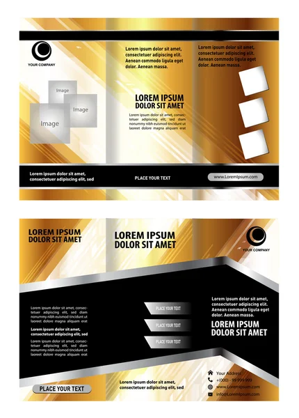 Modelo de brochura de negócios de três dobras —  Vetores de Stock