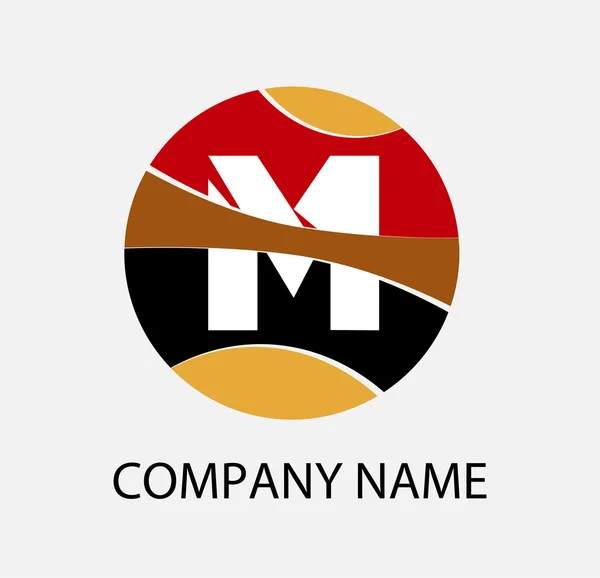 Abstrakte Symbole basierend auf dem Buchstaben m-Logo — Stockvektor