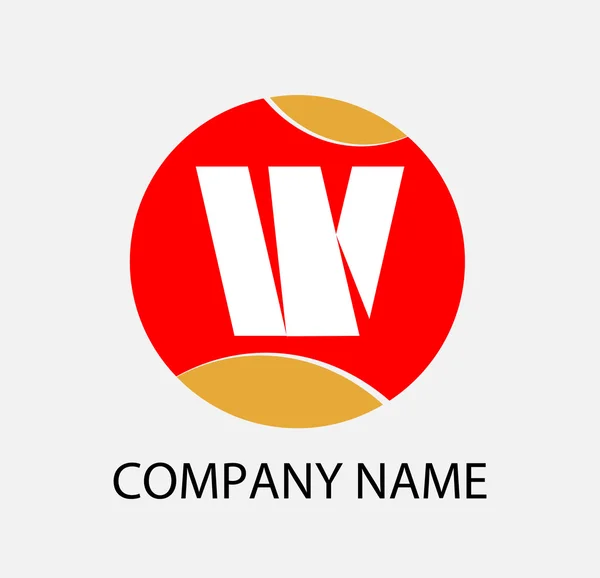 Lettera W logo — Vettoriale Stock