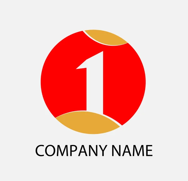 Résumé Numéro 1 icône de symbole de logo — Image vectorielle