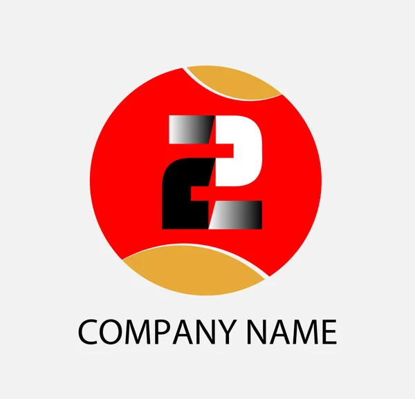 Résumé numéro 2 icône de symbole de logo — Image vectorielle