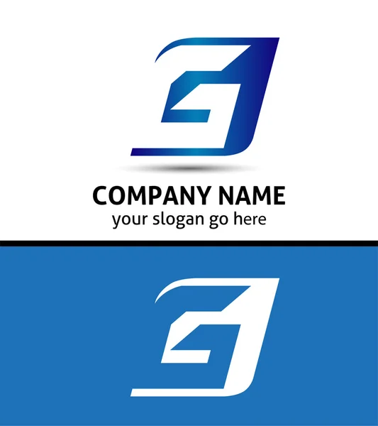 Mektup G şirket logo simge şablon seti