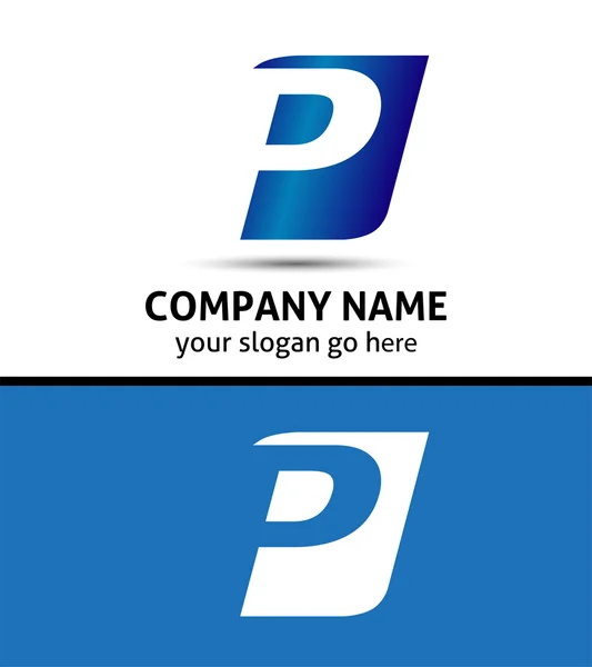 Alfabetische Logo Design concepten. Letter P — Stockvector