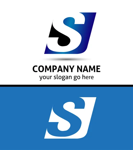 Símbolos del alfabeto y elementos de la letra S, tal logotipo — Vector de stock