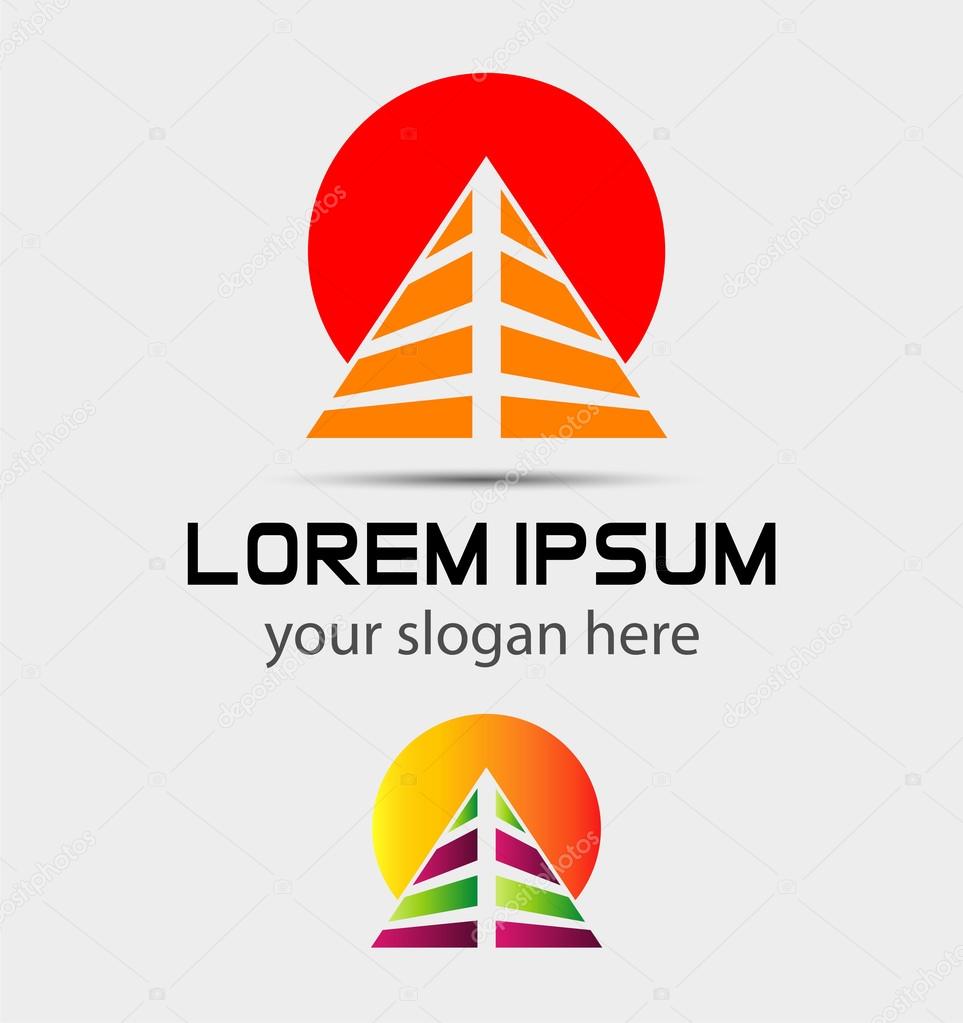 Real estate logo template