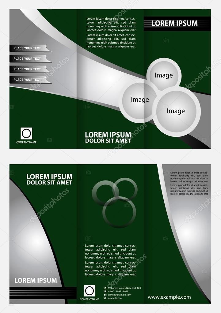 Brochure folder leaflet tri-fold template