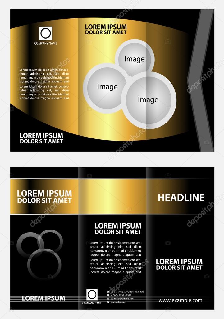 Vector brochure template design elements