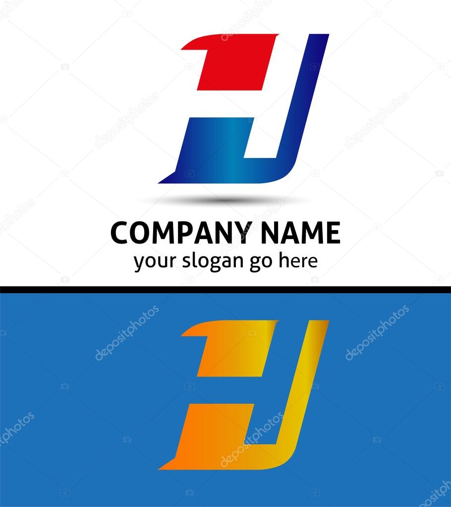 Letter H logo icon template