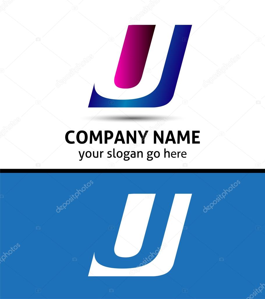 Alphabetical Logo Design Concepts. Letter U