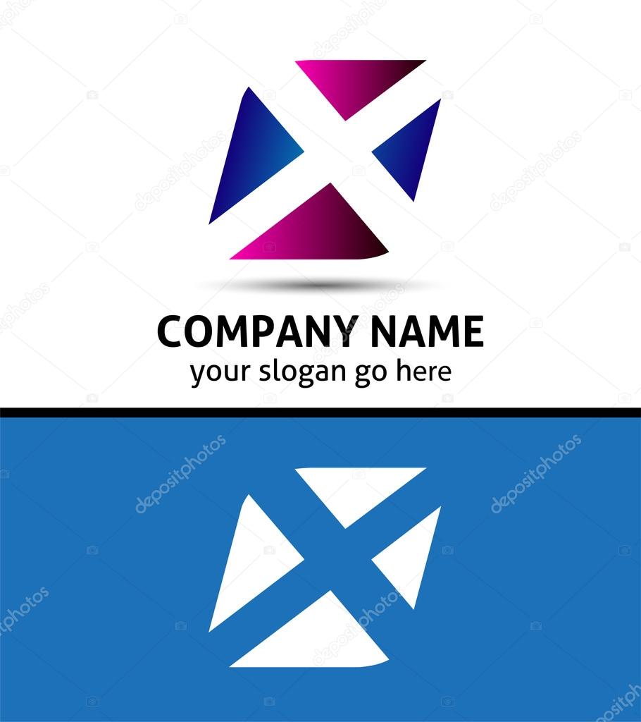 Alphabetical Logo Design Concepts. Letter X