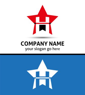 Yıldız simgesi ile H harfi logo
