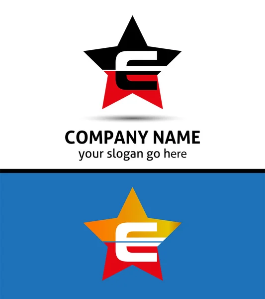 Alfabetische Logo Design concepten. Letter E — Stockvector