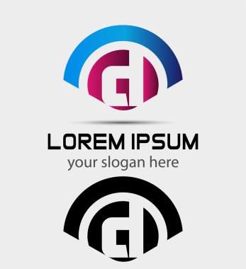 Mektup D Logo Design.Creative sembolü D harfi