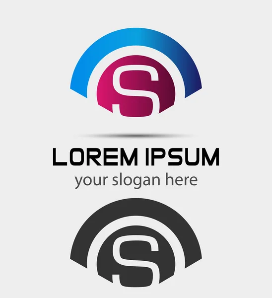 Dopis S logem Design.Creative Symbol písmeno S — Stockový vektor