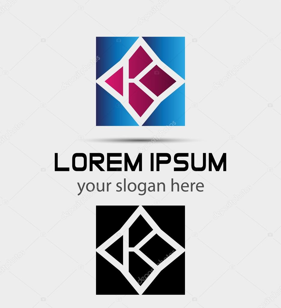 Letter K logo  symbol vector icon