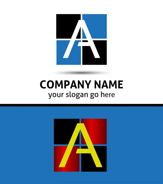 Pictogram logo voor letter A — Stockvector