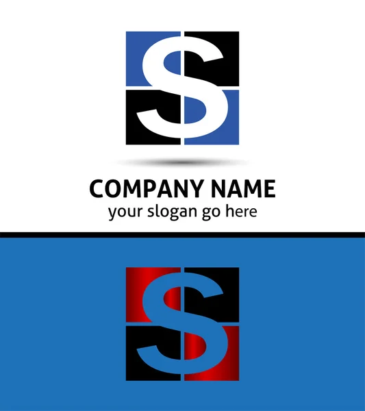 S betű logo szimbólum — Stock Vector