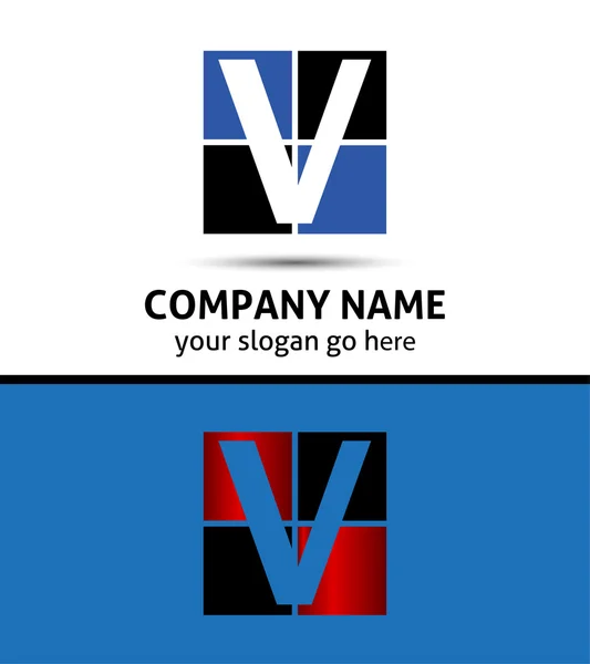 Harf V logo simge — Stok Vektör