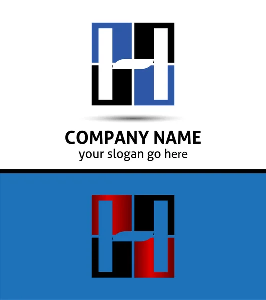 Στοιχεία προτύπου σχεδίασης εικονιδίου λογότυπου της επιστολής H — Διανυσματικό Αρχείο