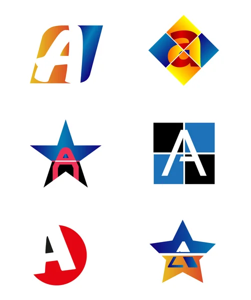 Carta A design do logotipo —  Vetores de Stock