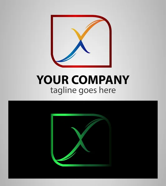 Abstract letter X logo icon design element sign — стоковый вектор