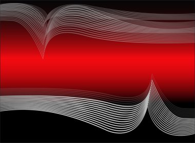 Dalgalı arka plan kırmızı tonlarında