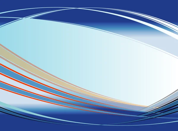 Blauwe golfvector op witte achtergrond — Stockvector